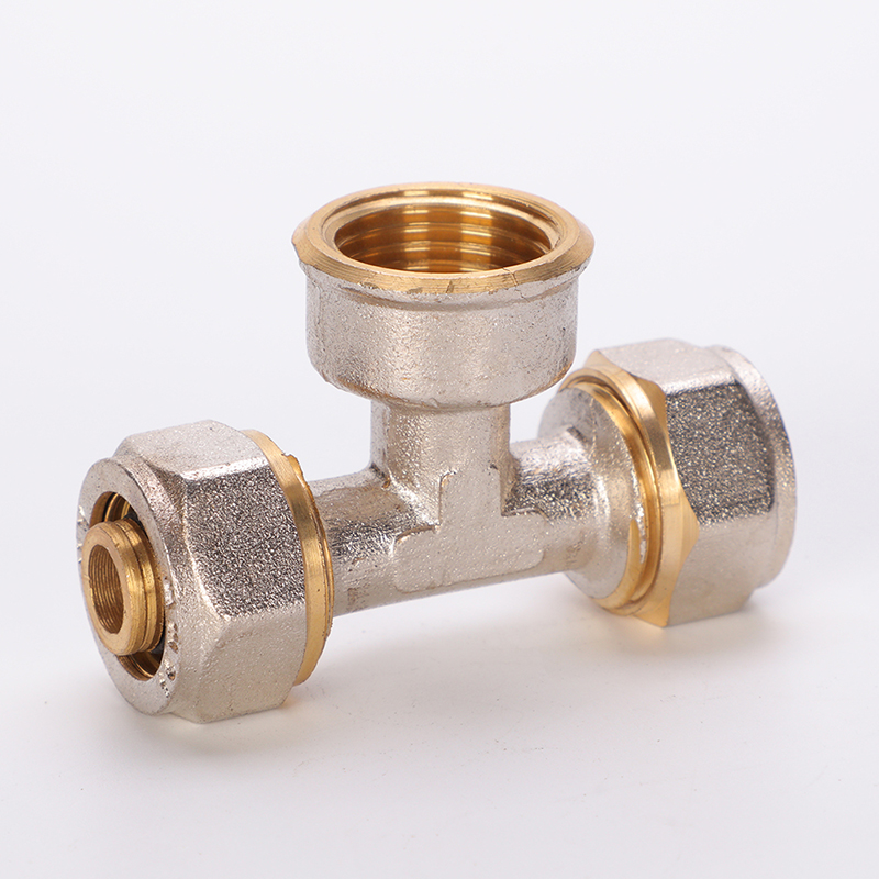 Brass Pex-Al-Pex Fittings-Tee Female