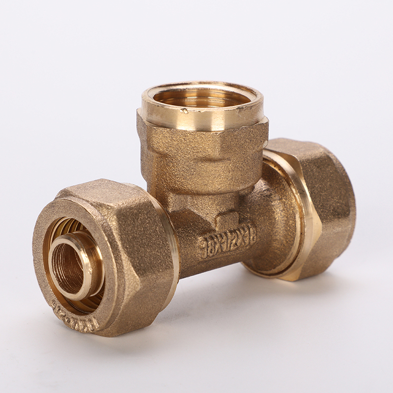 Brass Pex Compression Fitting-Tee Female