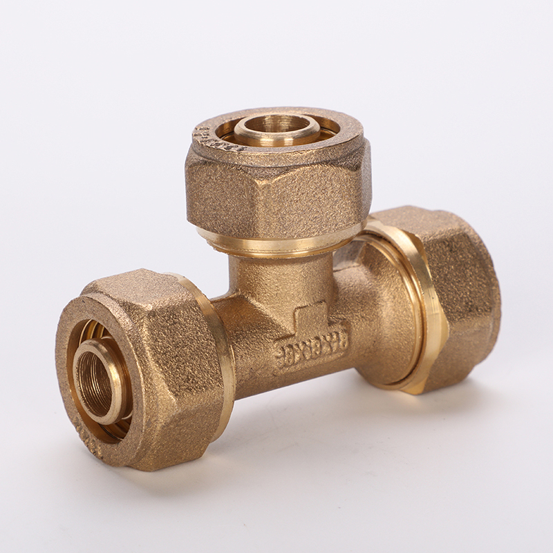 Brass Pex Compression Fitting-Tee